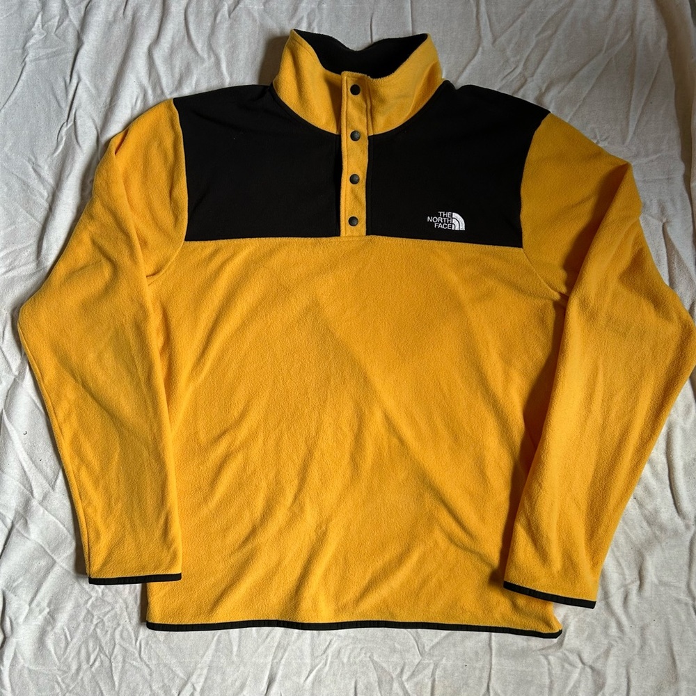 The North Face Men's Zip-Up in Yellow and Black